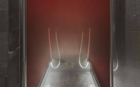 Dampfbad im Wellnessbereich des Familienhotel Gorfion Liechtenstein