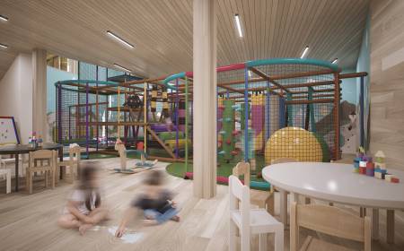 Indoorspielplatz im Familienhotel Gorfion in Liechtenstein