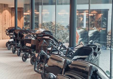 Kinderwagen zum Ausleihen im Kinderhotel Gorfion